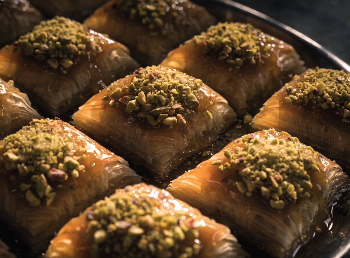 Baklava, handmade at Taskin Bakery