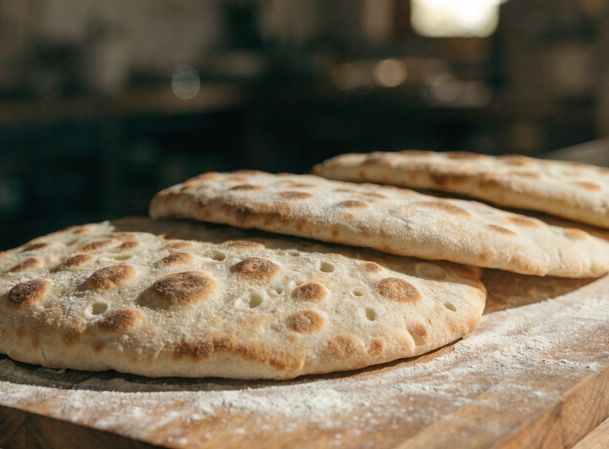 Bazlama, handmade at Taskin Bakery