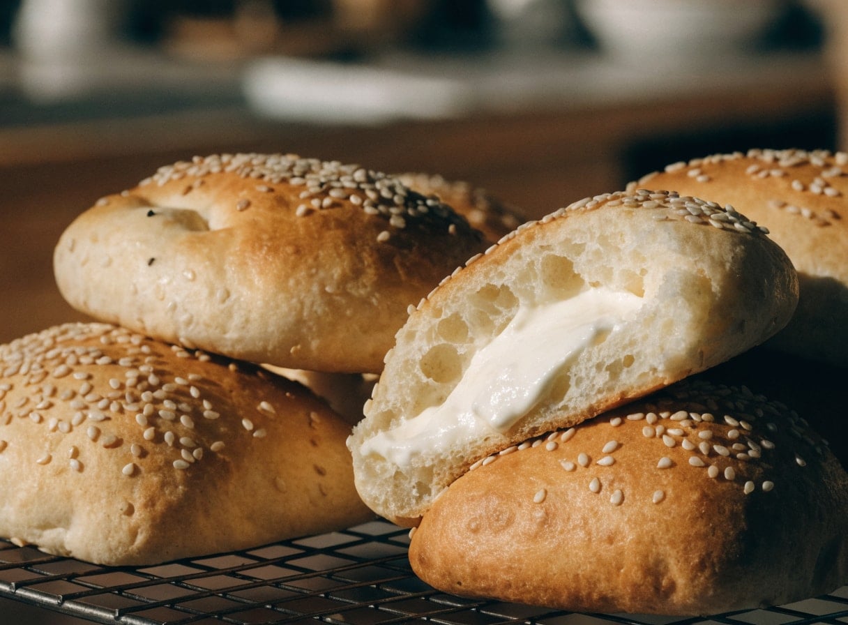 Cheese Pogaca, handmade at Taskin Bakery