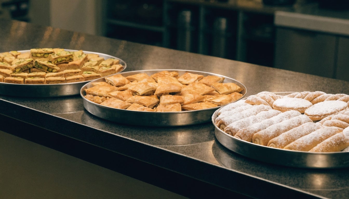Trays at Taskin Bakery